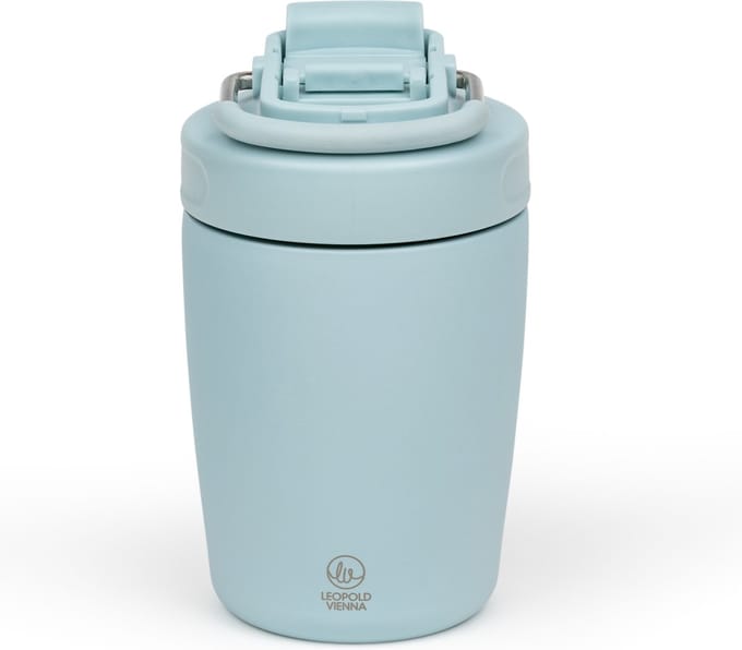 Leopold Vienna - Koffiebeker RVS thermosfles Moshi - Mint - 350ml