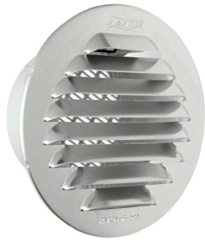 Ronde Inbouwgrill van Aluminium 70 mm voor Ventilatiesystemen