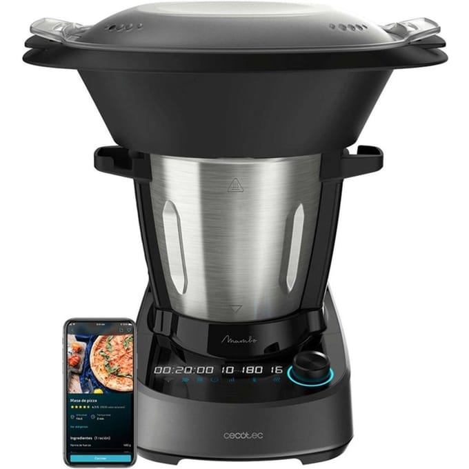 Robot de cuisine - CECOTEC - Mambo 11090 - 1600 W - 3,3 L - 37 fonctions - Gris