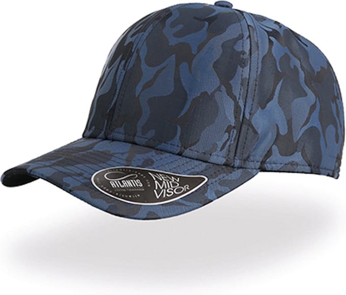 Atlantis Baseball pet camo print Blauw