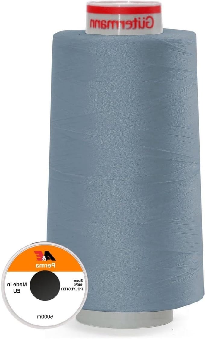 Naaigaren Set - Polyester Garen - Kleding Maken - Scheurvast Materiaal - 5000m - Zwart Wit