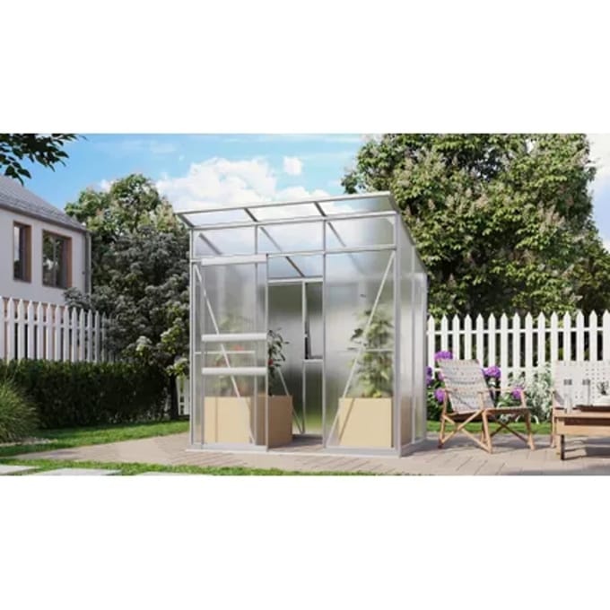 Vitavia Tuinkas Kit Palma - Aluminium Polycarbonaat - 6mm - 167,2x195,8x11,5cm - Aluminium