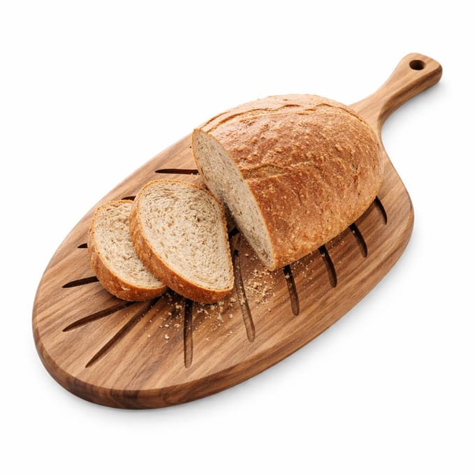 Point-Virgule - Borrelplank met handvat - Tapasplank - Acaciahout - Leaf - 40.5x19.7x1.5cm