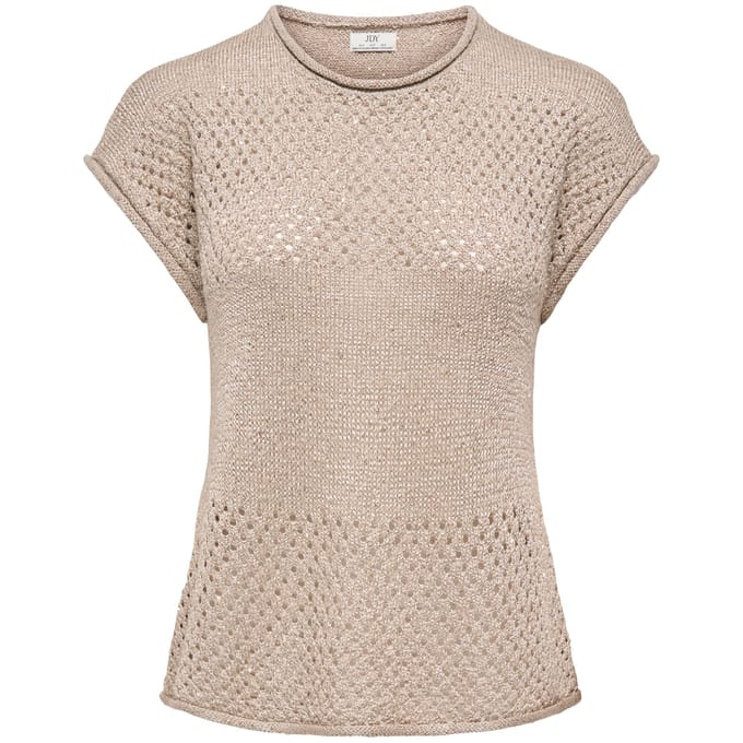 Jacqueline de Yong mia s/s o-neck sequin pullover k 15373835 pizza