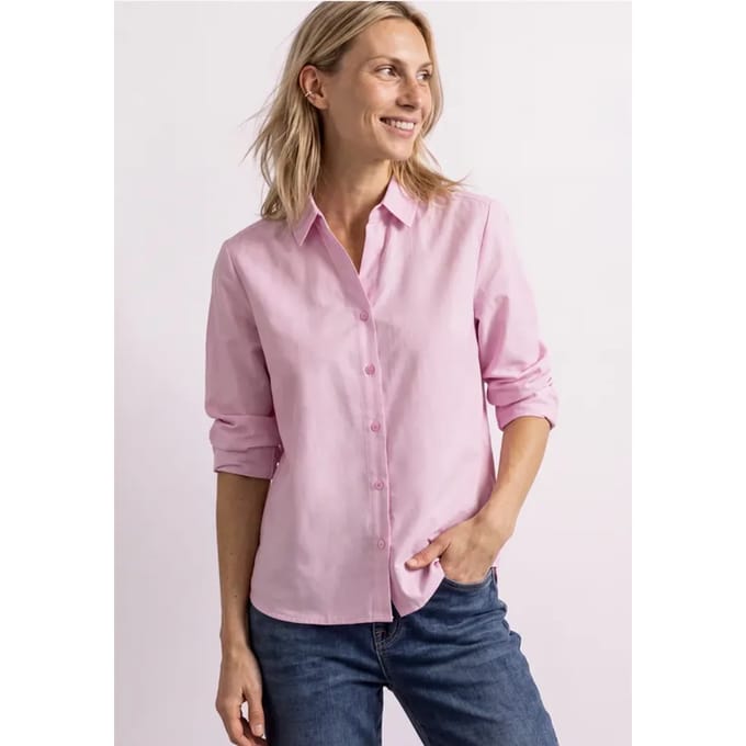 Oxford-blouse met lange mouwen en overhemdkraag