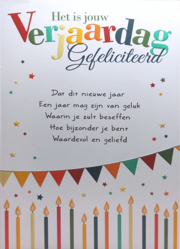 Kaart - Intense - Het is jouw verjaardag - TE024-A