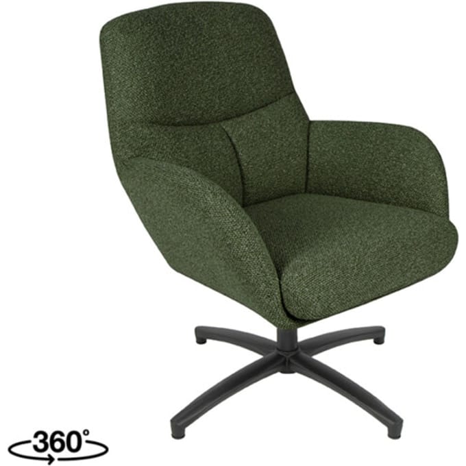 LABEL51 Chill Zone Fauteuil - Groen - Royal Stof - One Size - - - Met Armleuning
