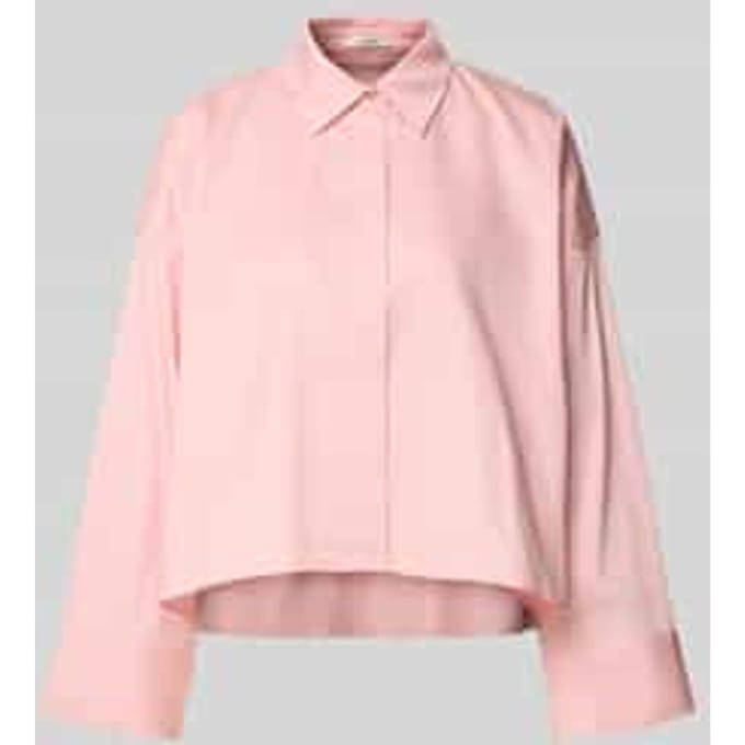Overhemdblouse met verborgen knoopsluiting model 'Fundra'