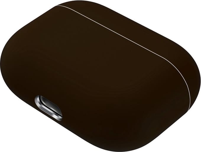 Case Cover Voor Apple Airpods Pro- Siliconen design | Bruin/Zwart