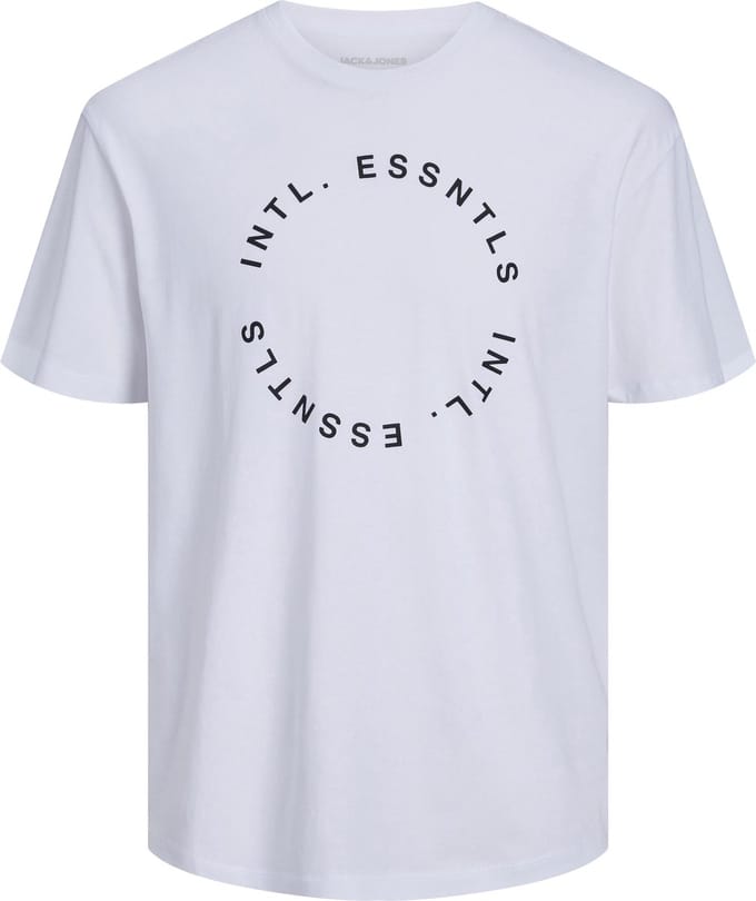 Jack & Jones - T-shirt - Maat L - Mannen - wit - katoen