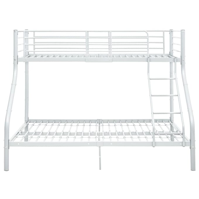 vidaXL - Stapelbedframe - metaal - wit - 140x200 - cm/90x200 - cm