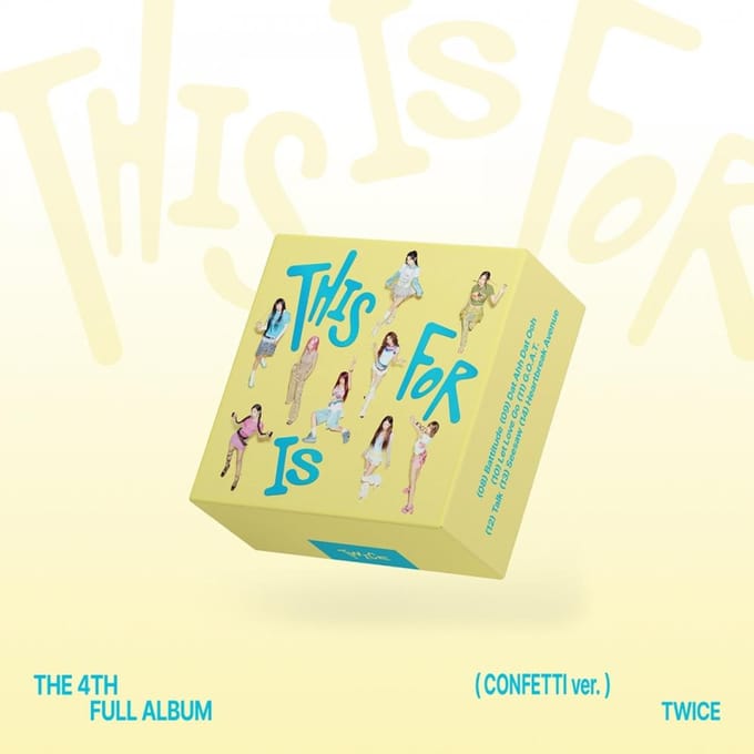 CONFETTI Ver TWICE 4e Volledig Album THIS IS FOR No POB white