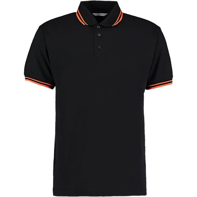 Poloshirt met contrasterende kraagrand Kustom Kit Classic Fit