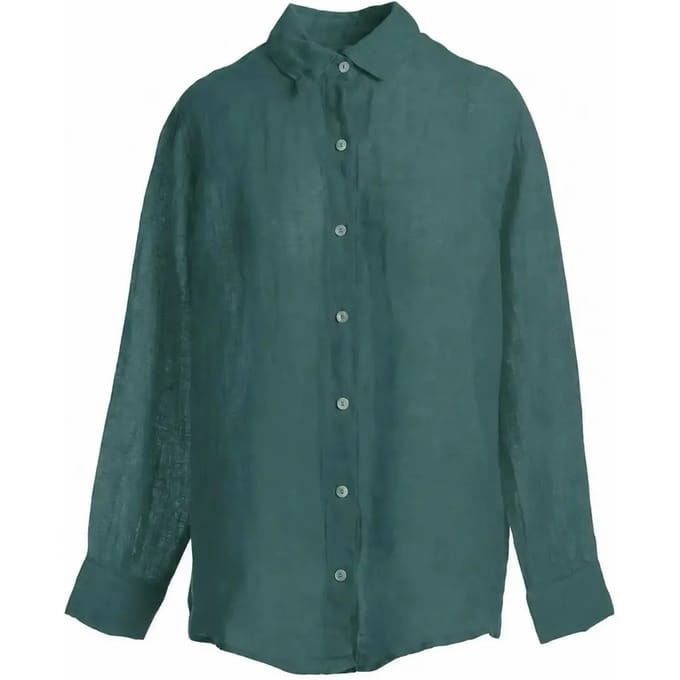 Dames lange mouw blouse in gaas Haris Cotton Essentials