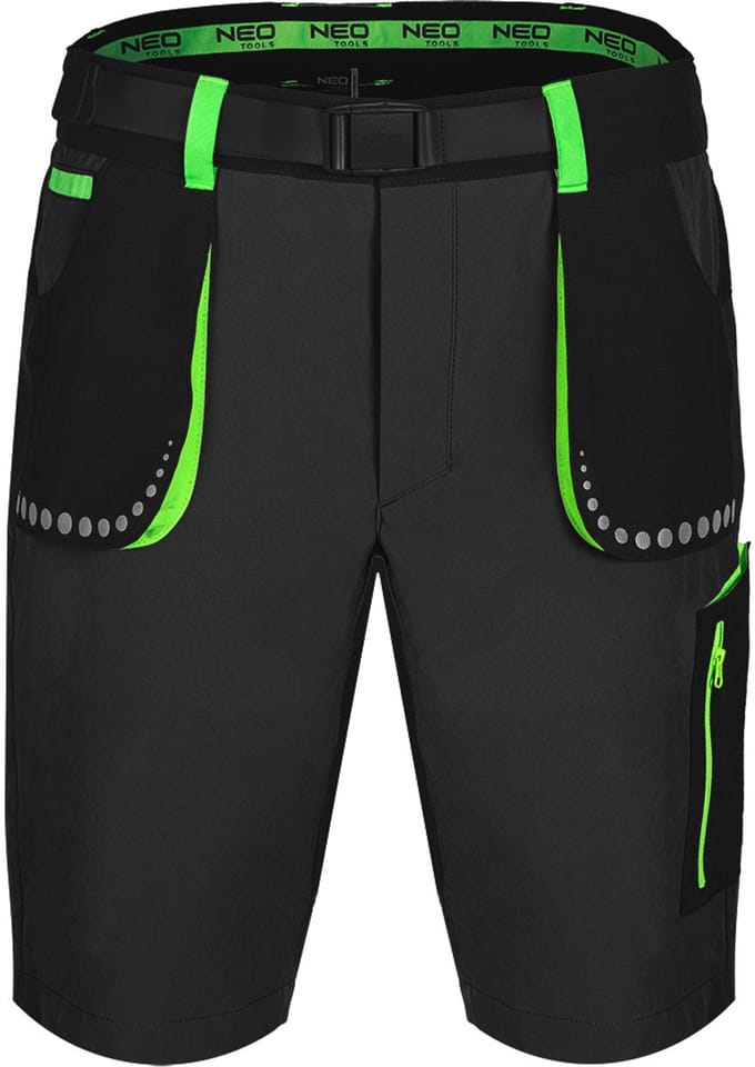 NEO TOOLS PREMIUM Serie - Korte Werkbroek - 4 Way Stretch - Zwart