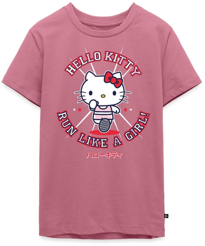 Hello Kitty Run Like A Girl Premium T-Shirt Tiener