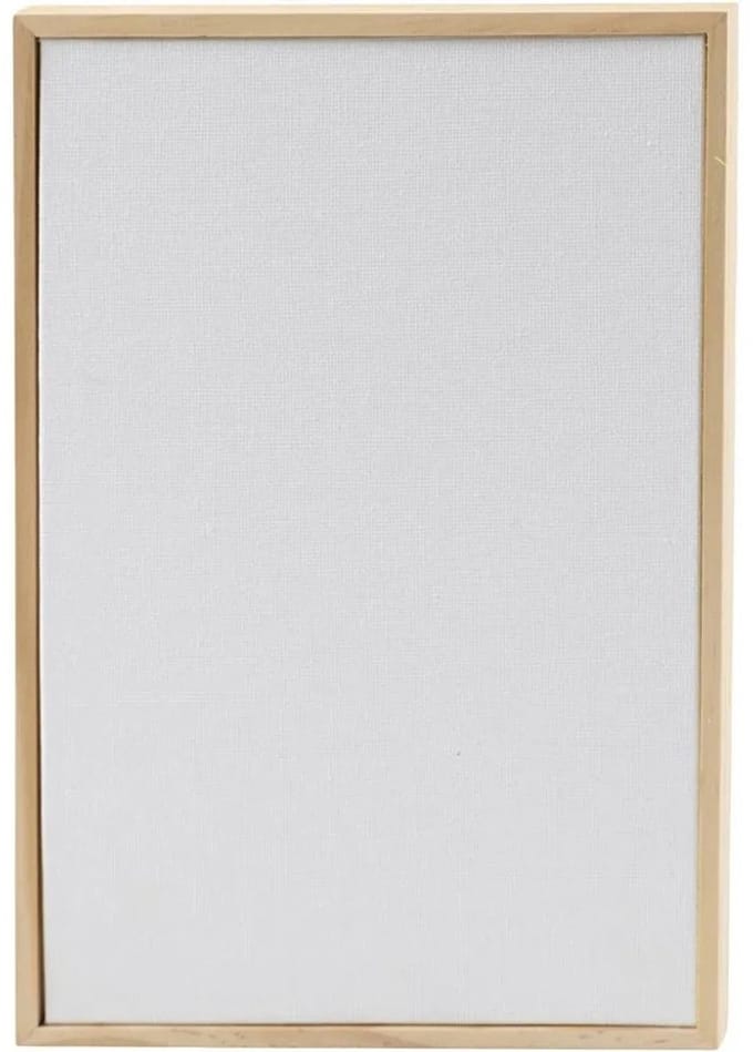Creativ Company Canvas Paneel Met Lijst 15,8x23,8 cm 280 gr Wit