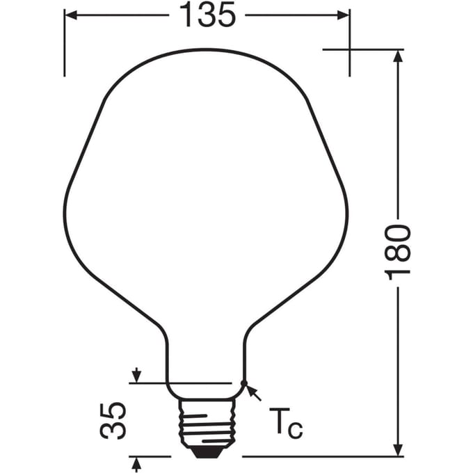 Osram E27 LED Lamp | 7.3W 2700K 220V/240V 827 806Lm | 320° Dimbaar