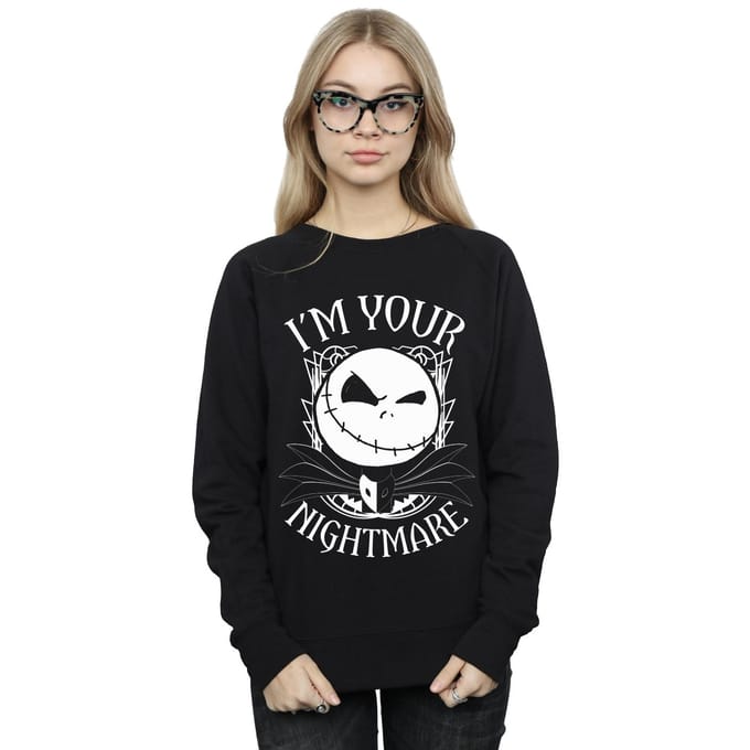 Disney Dames/Dames Nightmare Before Christmas Nightmare Sweatshirt (Zwart)