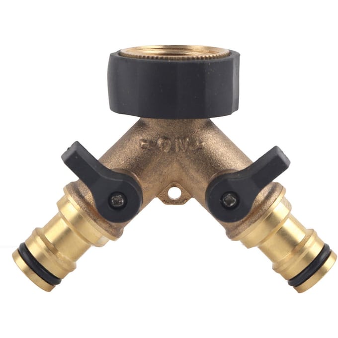 G1 FNPT DN25 Koper Tuinwaterslang Connector Waterkraan Splitter Gereedschap Accessoires black