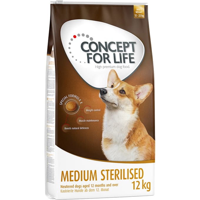 12kg Medium Sterilised Concept for Life Hondenvoer