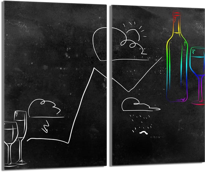 TMK ArtDeko - Snijplank - Zwart - Glas - Beschermend