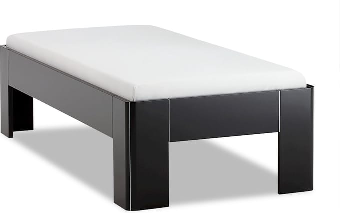 B Bright Fresh 500 Bed 90x220cm - Bedframe Zwart - Eenpersoonsbedden - Instaphoogte: 50cm