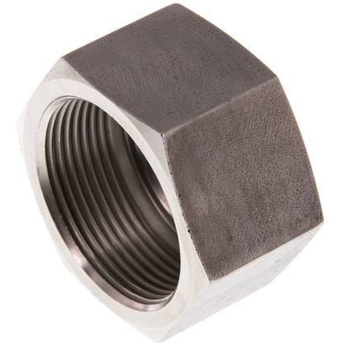 M42x2 x 30S RVS Wartelmoer voor Snijring - UNL-S-30-S