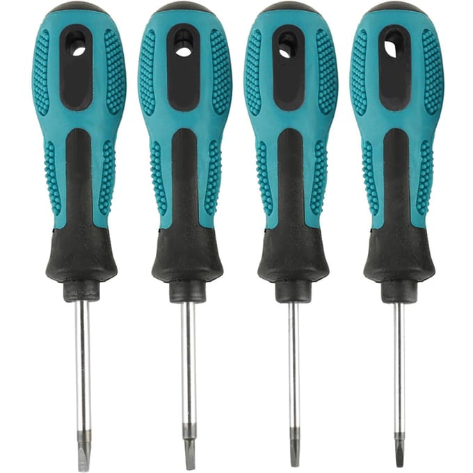 4-delige Driehoek Schroevendraaier Set Precisie met Magnetisch Multifunctioneel Handgereedschap black