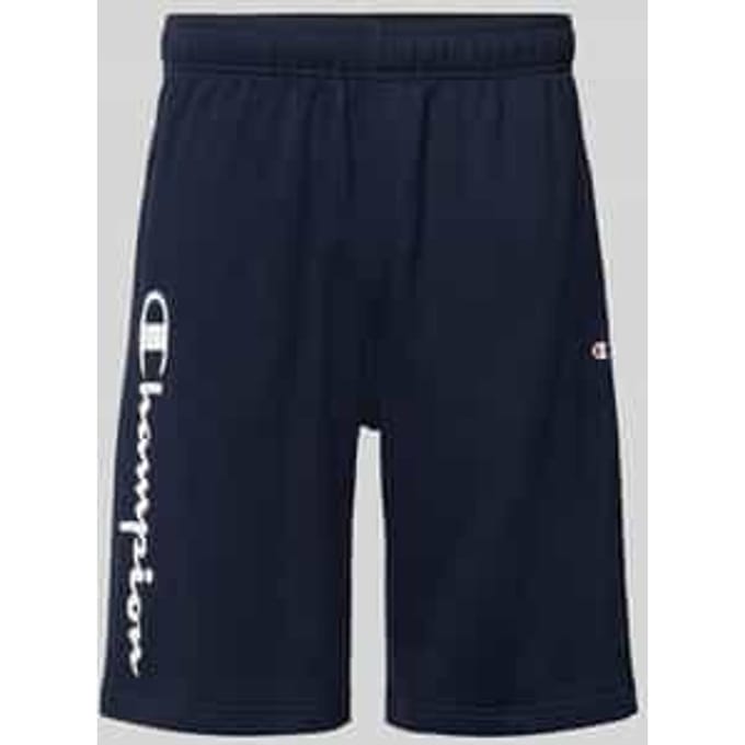 Sweatshorts met logoprint en -stitching