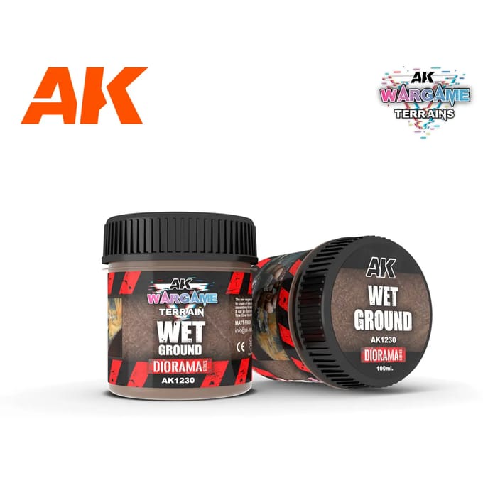 Verf - Textuur AK Interactive Battle Grounds Wet Ground