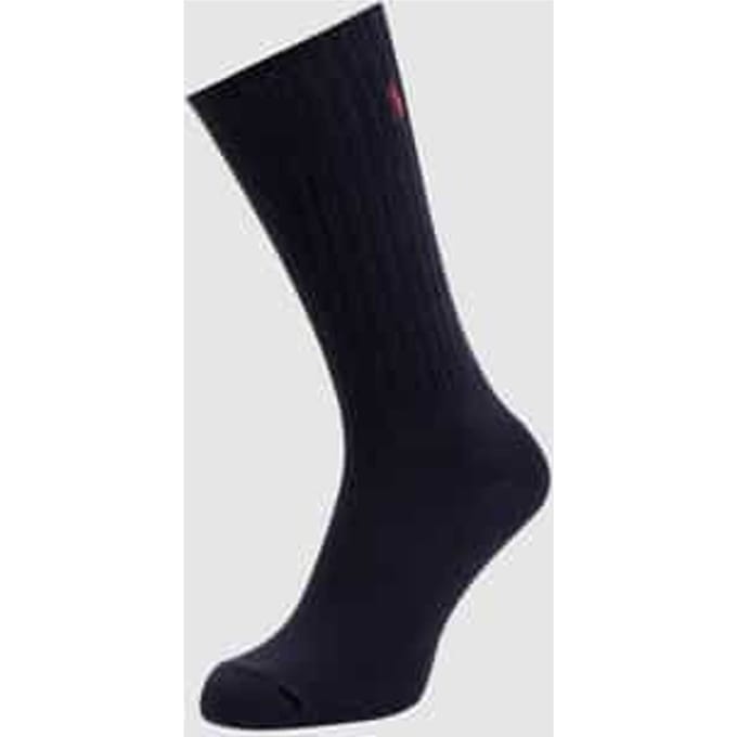 Sokken met labelstitching, model 'CREW SOCK'