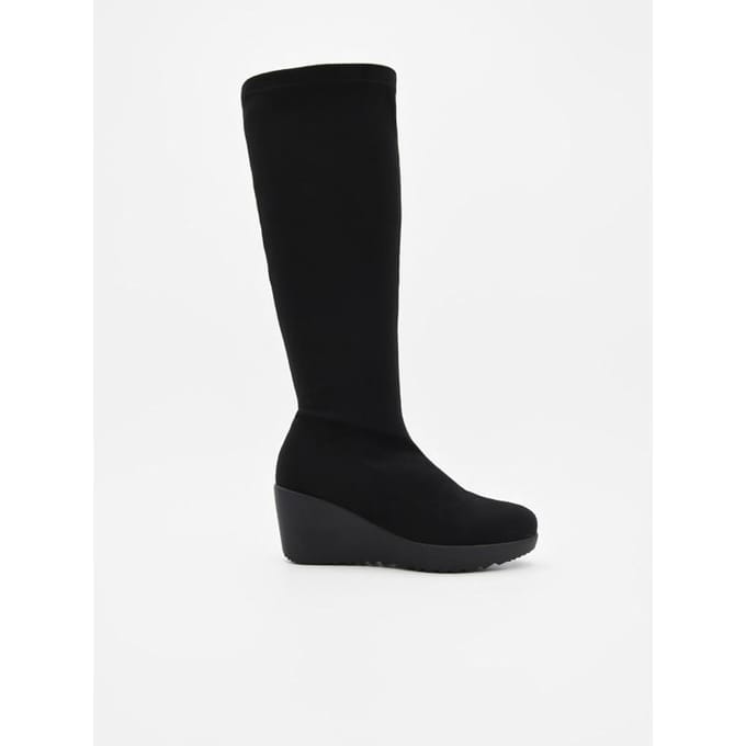 Purapiel Wedge Boot Bro2 Zwart