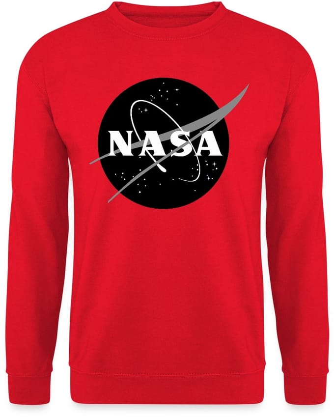 NASA zwart-wit klassiek logo Sweater Heren