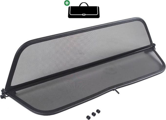 Windscherm Nissan Micra CC | 2006-2010 | incl. luxe opbergtas | Zwart
