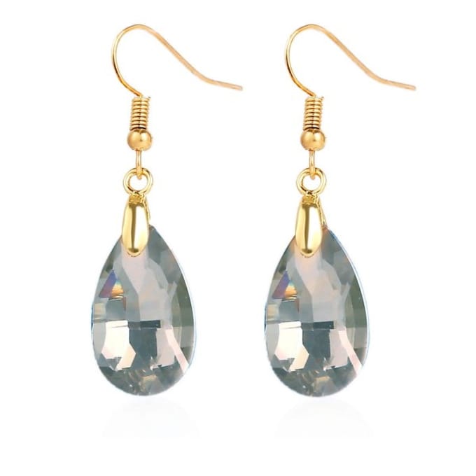 Oorbellen Waterdrop - Crystal - Grijs - Party/Feestdagen - Trending
