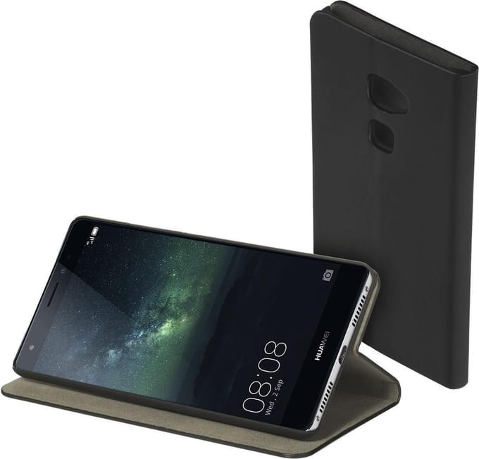 Zwart slim booktype flipcover Huawei Mate S hoesje