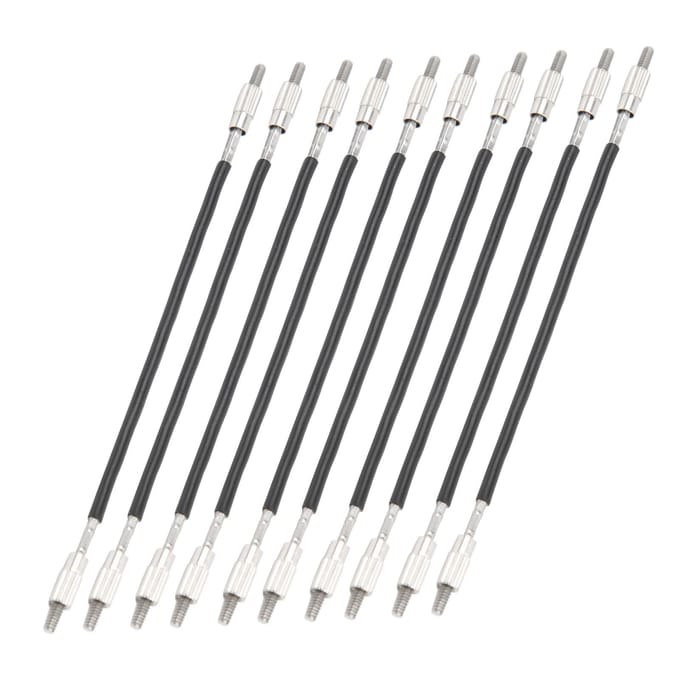 10 stuks Viool Staartstuk Staartstuk Staal Antislip Draad Staartkoord Vervangende Accessoires gray