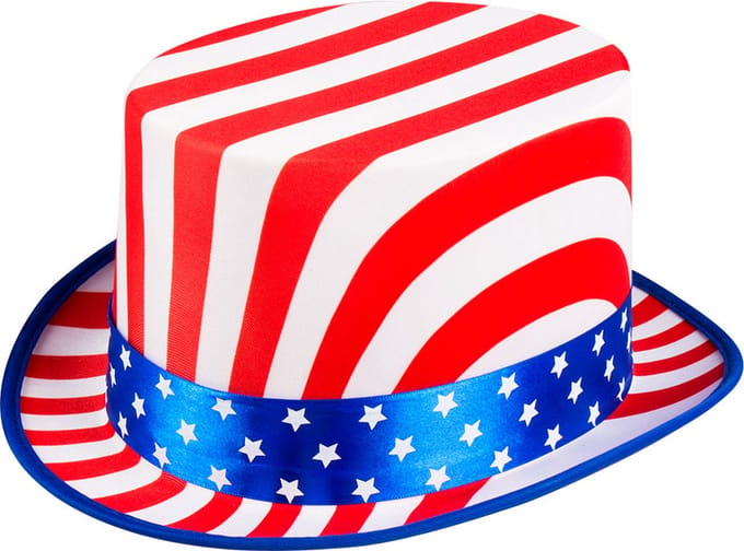 Boland - Hoed USA deluxe - 59-60 - Volwassenen - Unisex - Amerika