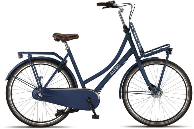 Altec Retro - Transportfiets - Damesfiets - 28 Inch - 57 cm - 3 versnellingen - Rollerbrakes - Mat Zwart