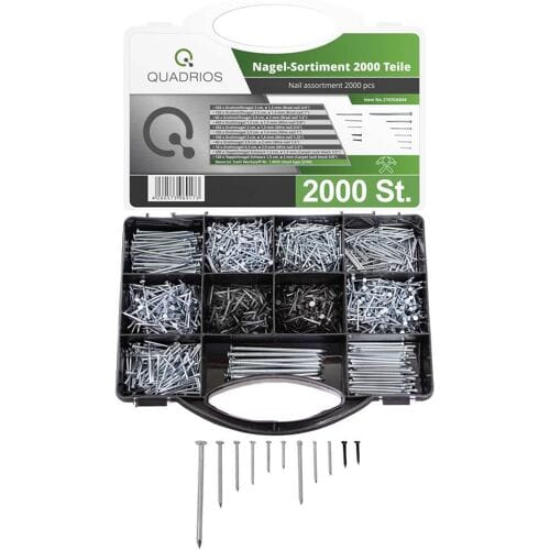 Quadrios 2103SA044 Assortiment stalen nagels - 2000-delig Inhoud: 2000 stuk(s)