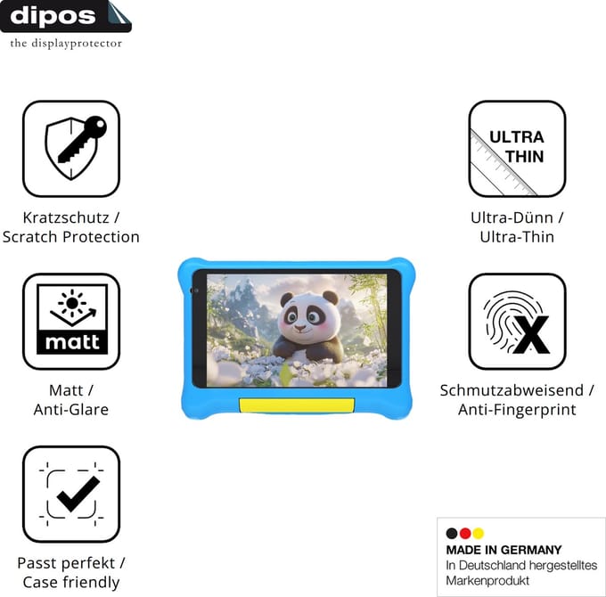 dipos – 2x Matte Beschermfolie geschikt voor Vekoy TK707 | Krasbestendige & antireflecterende Screenprotector Ultra-Thin