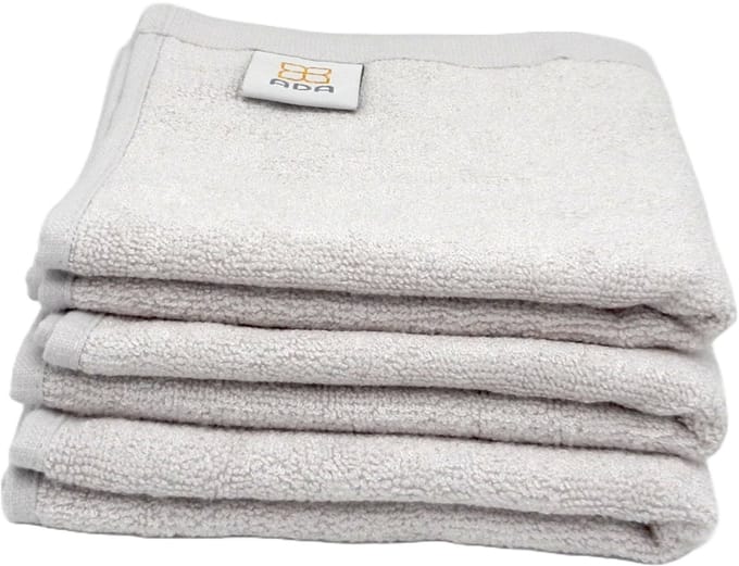 ADA® - Bamboe handdoek – 30x50cm - Licht grijs – 3 stuks