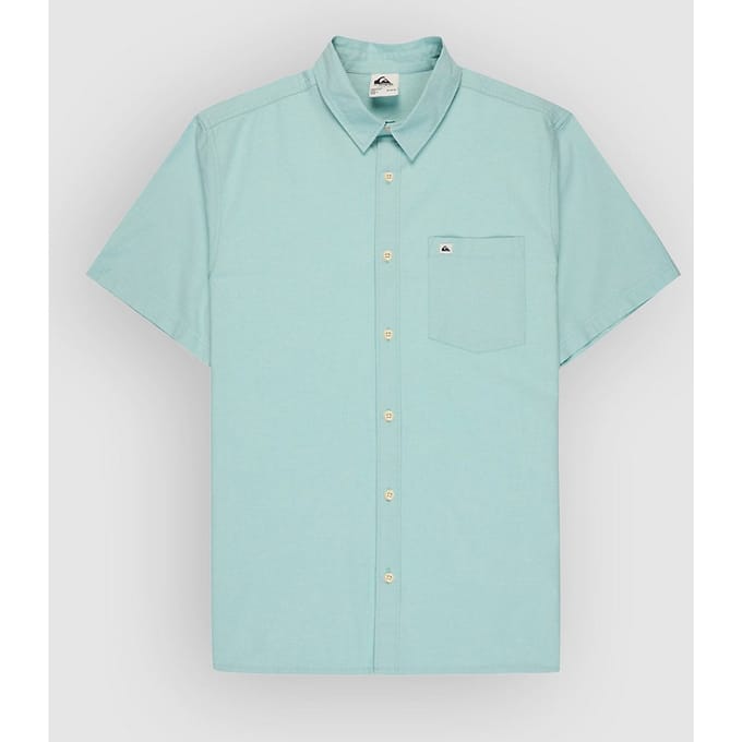 Quiksilver Drumfins Overhemd Met Korte Mouwen Groen S Man