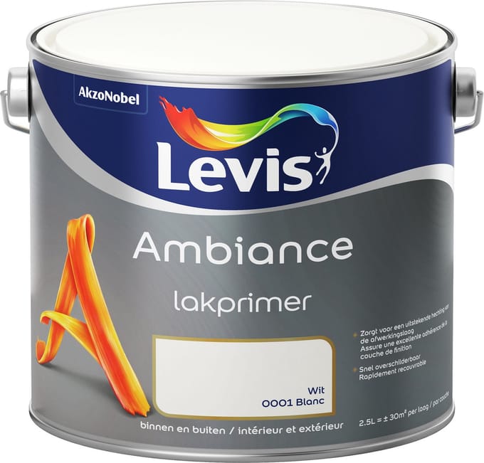 Levis - Ambiance Lak Primer - Wit - 2,5 L