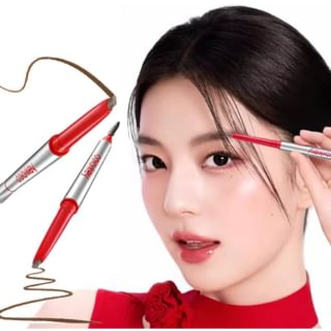 COLORKEY - Lasting Multi Eyebrow Gel Pencil - 3 Colors #04 Smoky Brown - 90mg