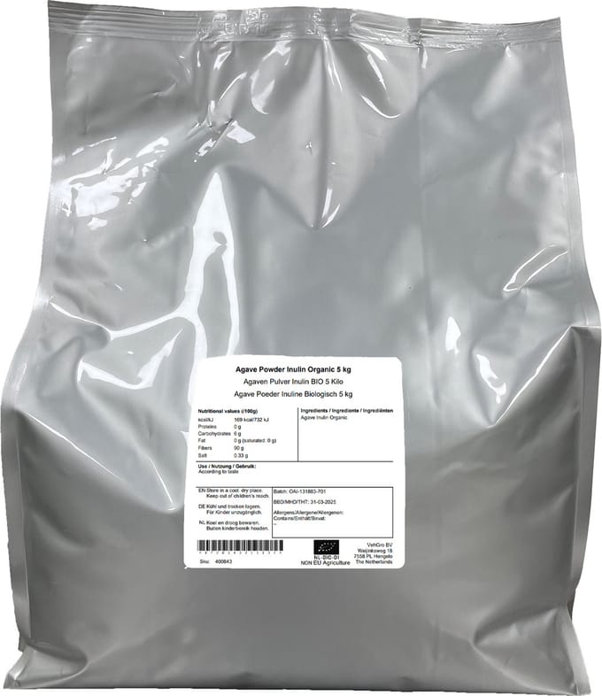 Agave Inuline Poeder 5 kg - 5 kg - Holyflavours