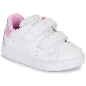 GEOX ECLYPER PEUTERMEISJES Sneakers - WIT/ROZE - Maat 20