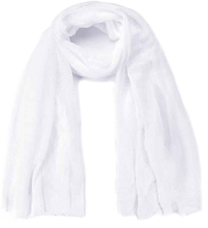 Luxe Viscose Sjaal – Zacht & Comfortabel – 180x90cm – Effen - Wit