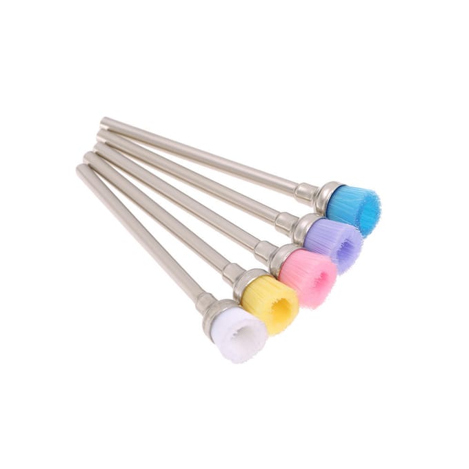 1 stks/5 stks nagelboor reinigingsborstel elektrische 2,35 mm nail art boorborstel manicure accessoire 5Pcs(Mix color) beige